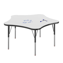 Marco MG2200 Series 48" 5-Star Activity Table w/ Dry Erase Top Adj Height 21"-30" (MG2280-DB)