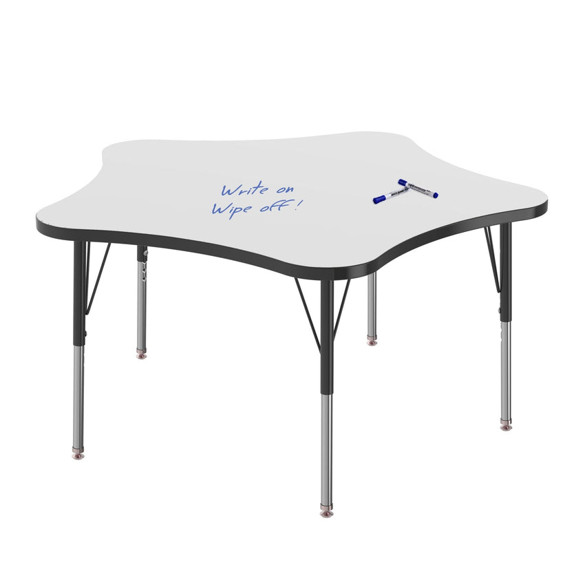 Marco MG2200 Series 48" 5 - Star Activity Table w/ Dry Erase Top Adj Height 21" - 30" (MG2280 - DB) - SchoolOutlet