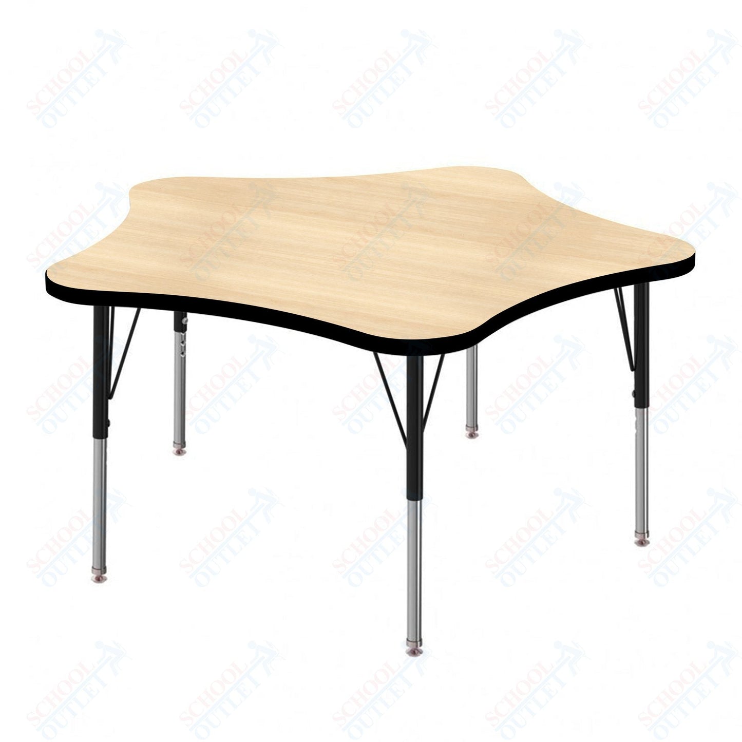 Marco MG2200 Series 48" 5 - Star Preschool Table Adjustable Height 16" - 24" (MG2280 - MA) - SchoolOutlet