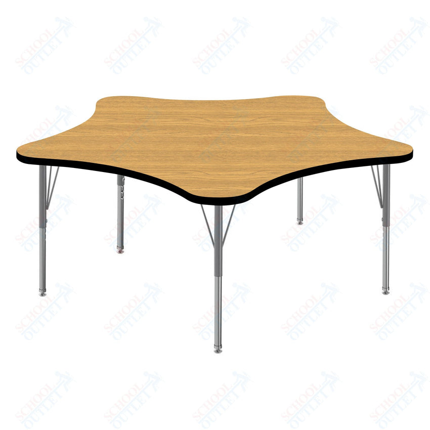 Marco MG2200 Series 48" 5 - Star Activity Table Adjustable Height 21" - 30" (MG2280 - MB) - SchoolOutlet