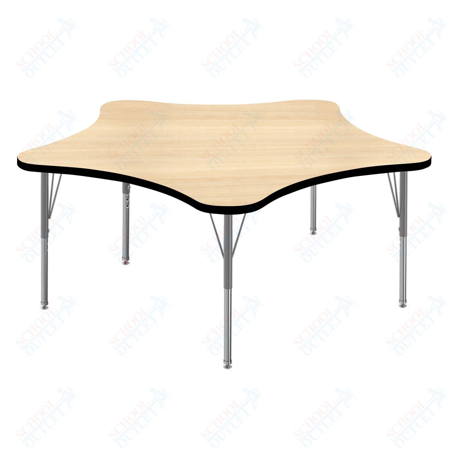 Marco MG2200 Series 48" 5 - Star Activity Table Adjustable Height 21" - 30" (MG2280 - MB) - SchoolOutlet