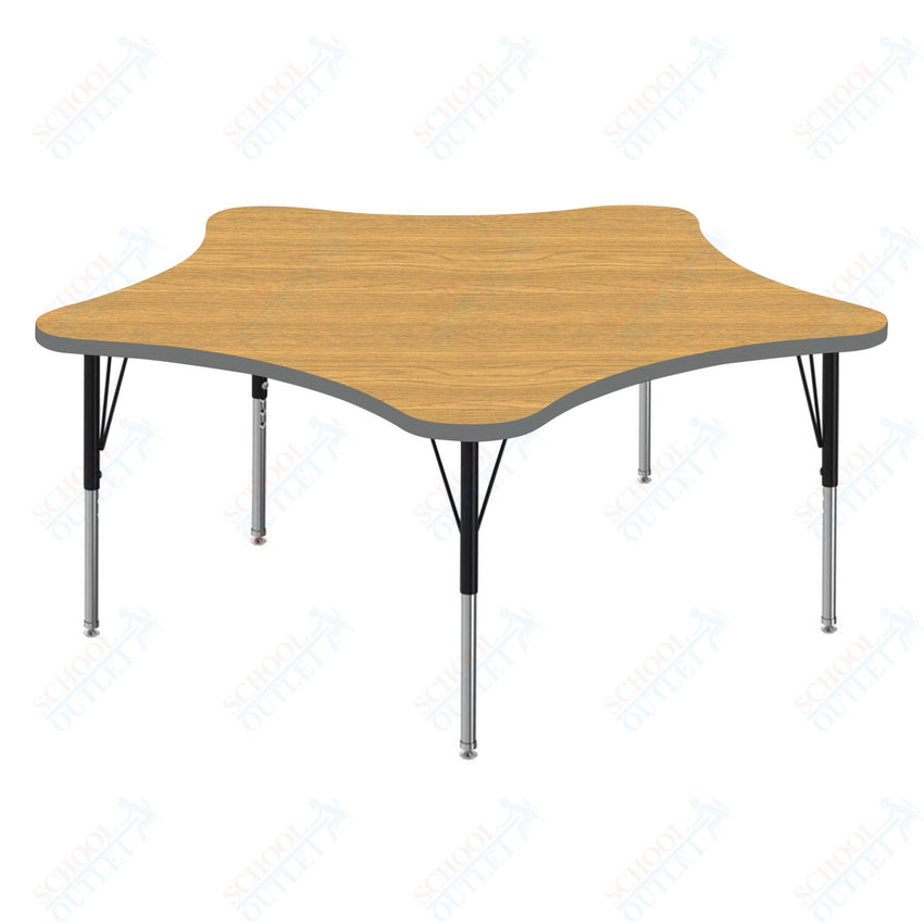 Marco MG2200 Series 48" 5 - Star Activity Table Adjustable Height 21" - 30" (MG2280 - MB) - SchoolOutlet