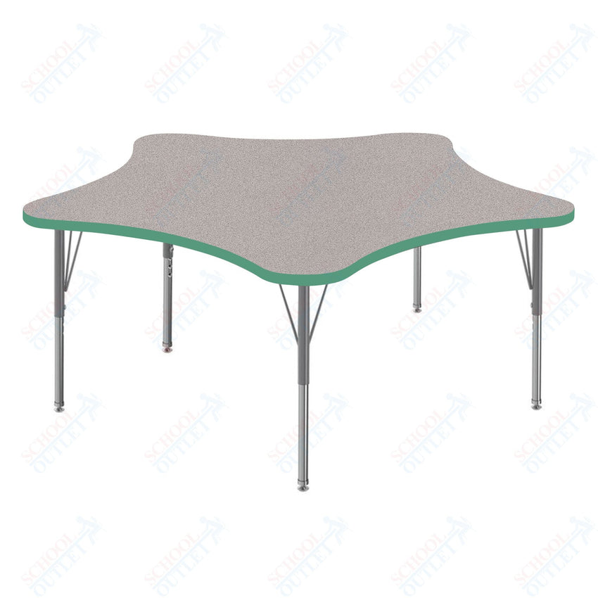 Marco MG2200 Series 48" 5 - Star Activity Table Adjustable Height 21" - 30" (MG2280 - MB) - SchoolOutlet