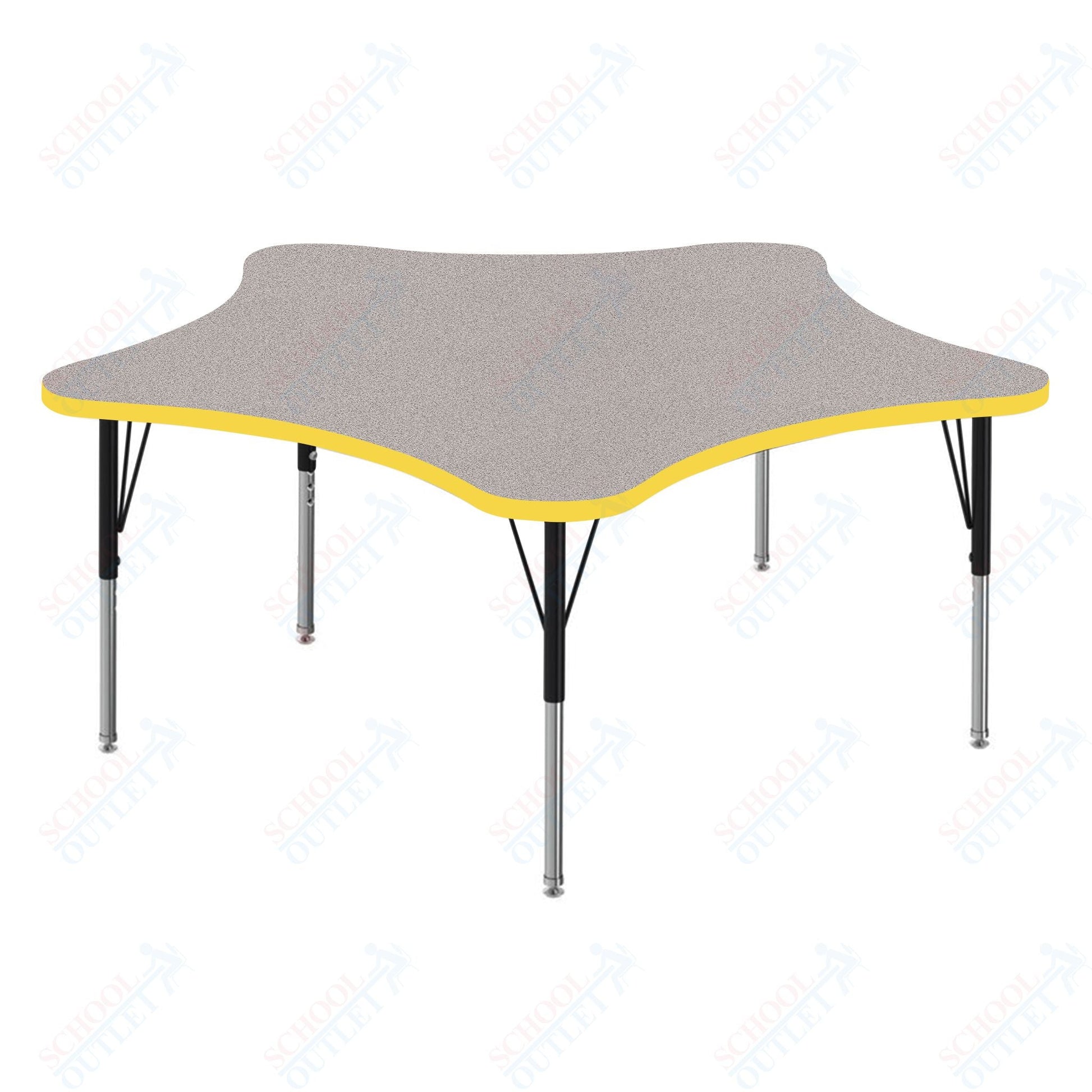 Marco MG2200 Series 48" 5 - Star Activity Table Adjustable Height 21" - 30" (MG2280 - MB) - SchoolOutlet