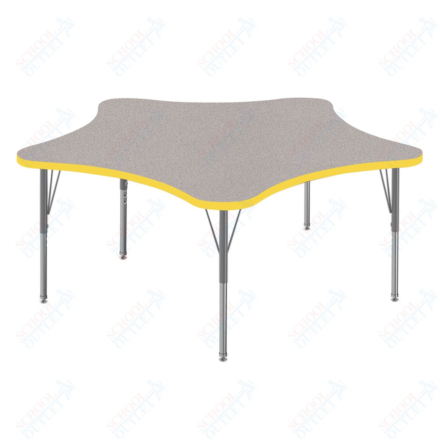 Marco MG2200 Series 48" 5 - Star Activity Table Adjustable Height 21" - 30" (MG2280 - MB) - SchoolOutlet