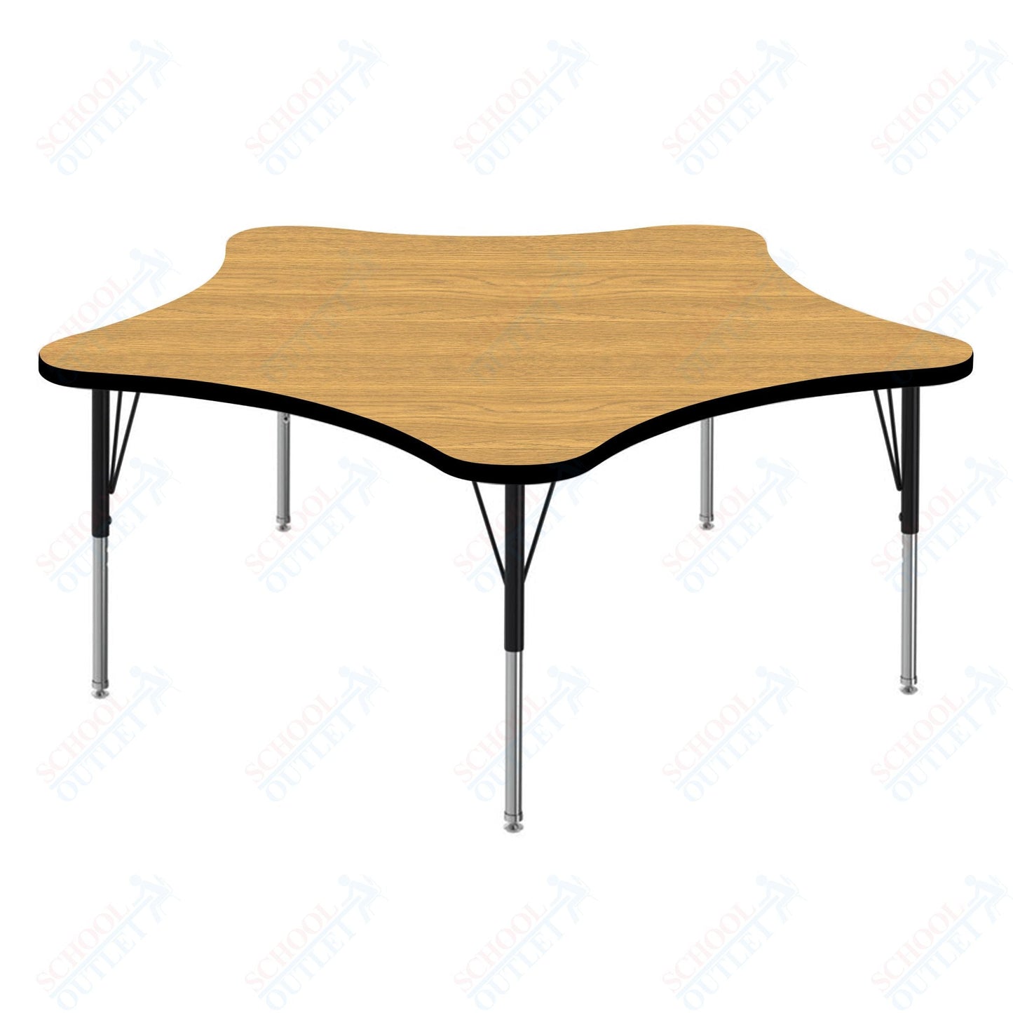 Marco MG2200 Series 60" 5 - Star Activity Table Adjustable Height 21" - 30" (MG2281 - MB) - SchoolOutlet