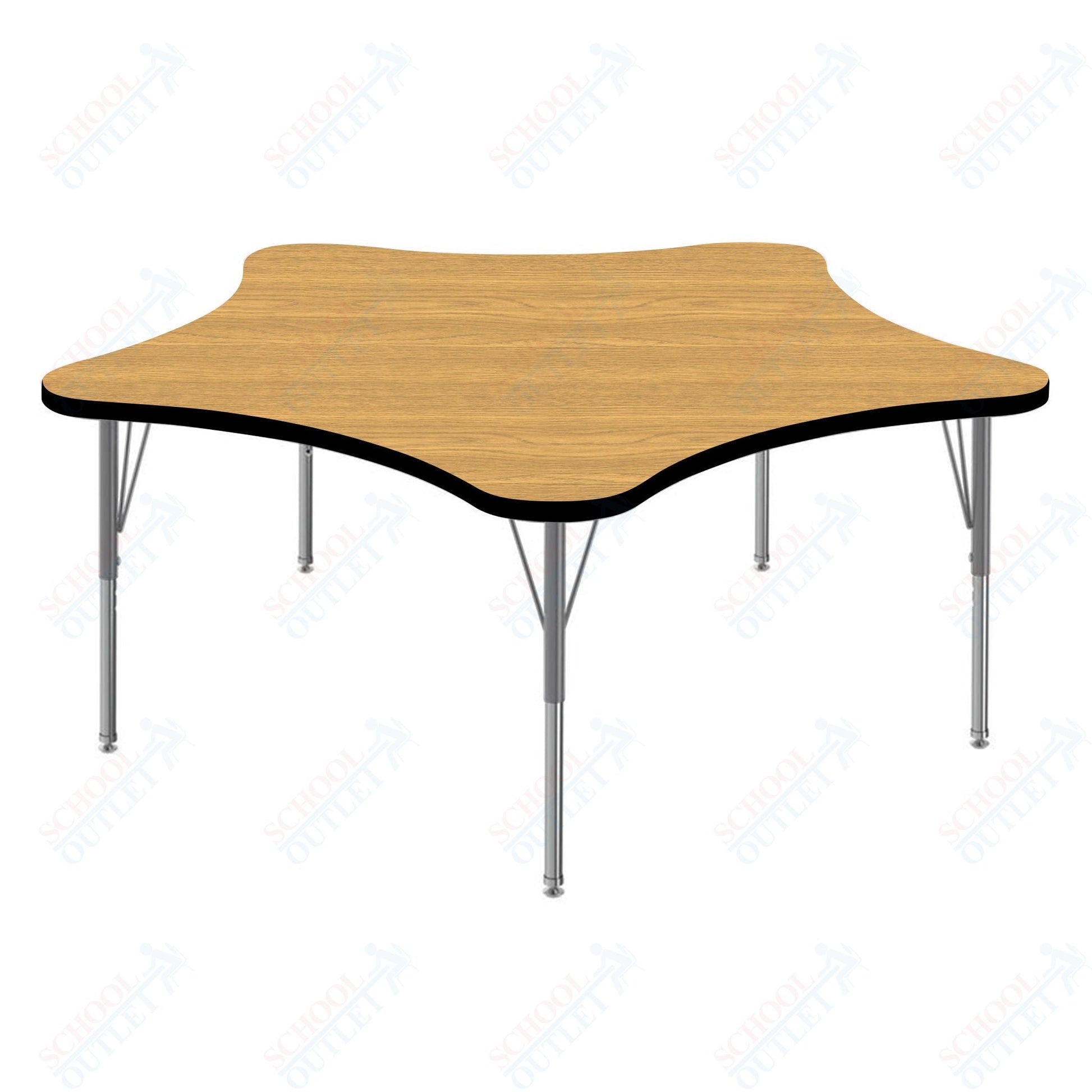 Marco MG2200 Series 60" 5 - Star Activity Table Adjustable Height 21" - 30" (MG2281 - MB) - SchoolOutlet