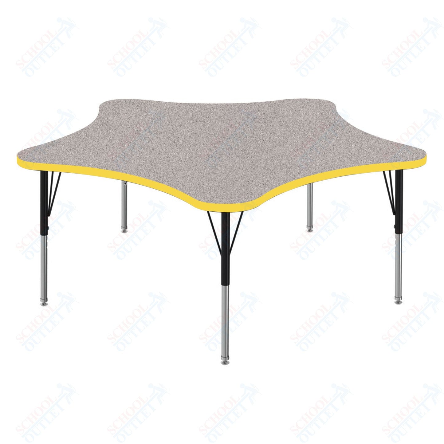 Marco MG2200 Series 60" 5 - Star Activity Table Adjustable Height 21" - 30" (MG2281 - MB) - SchoolOutlet