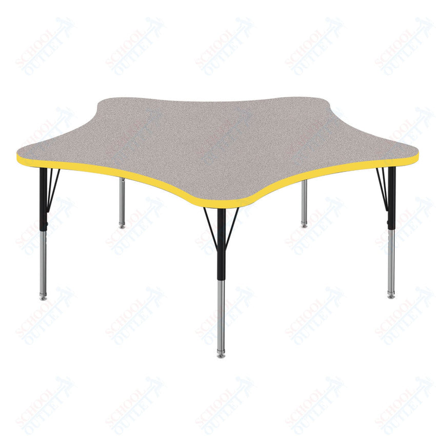 Marco MG2200 Series 60" 5 - Star Activity Table Adjustable Height 21" - 30" (MG2281 - MB) - SchoolOutlet