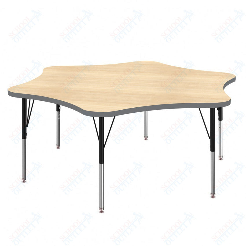 Marco MG2200 Series 60" 6 - Star Preschool Table Adjustable Height 16" - 24" (MG2282 - MA) - SchoolOutlet