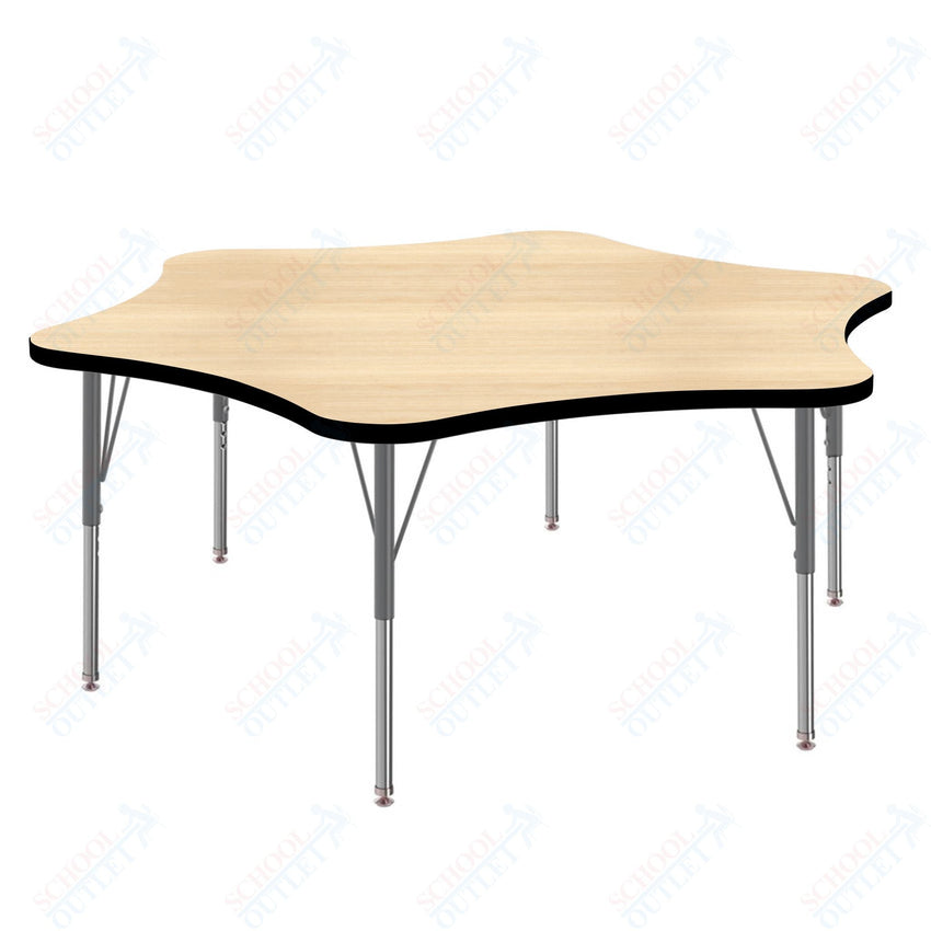 Marco MG2200 Series 60" 6 - Star Activity Table Adjustable Height 21" - 30" (MG2282 - MB) - SchoolOutlet