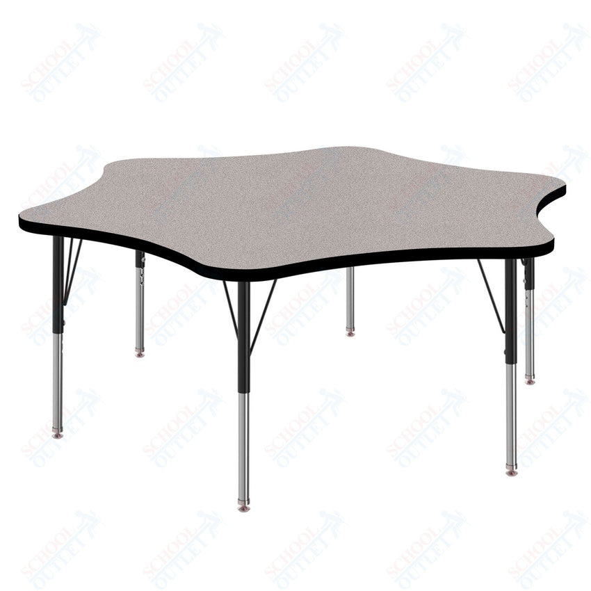 Marco MG2200 Series 60" 6 - Star Activity Table Adjustable Height 21" - 30" (MG2282 - MB) - SchoolOutlet