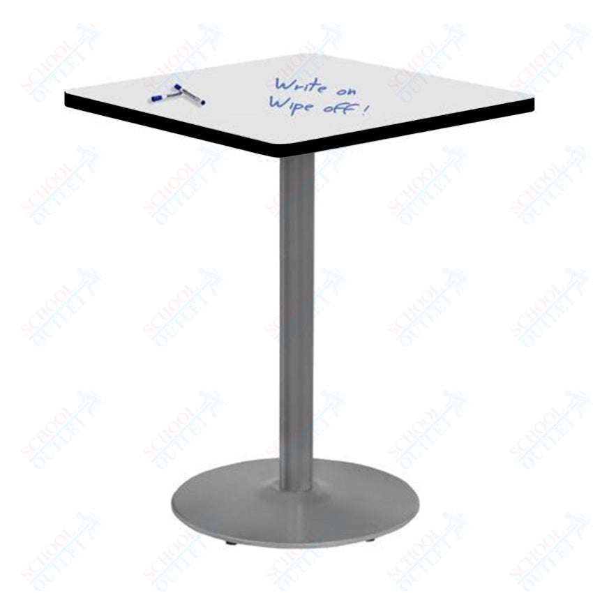 Marco 30" Square Cafe Table w/ Dry Erase Top 29" Height Gray Base (MG2511 - D229) - SchoolOutlet