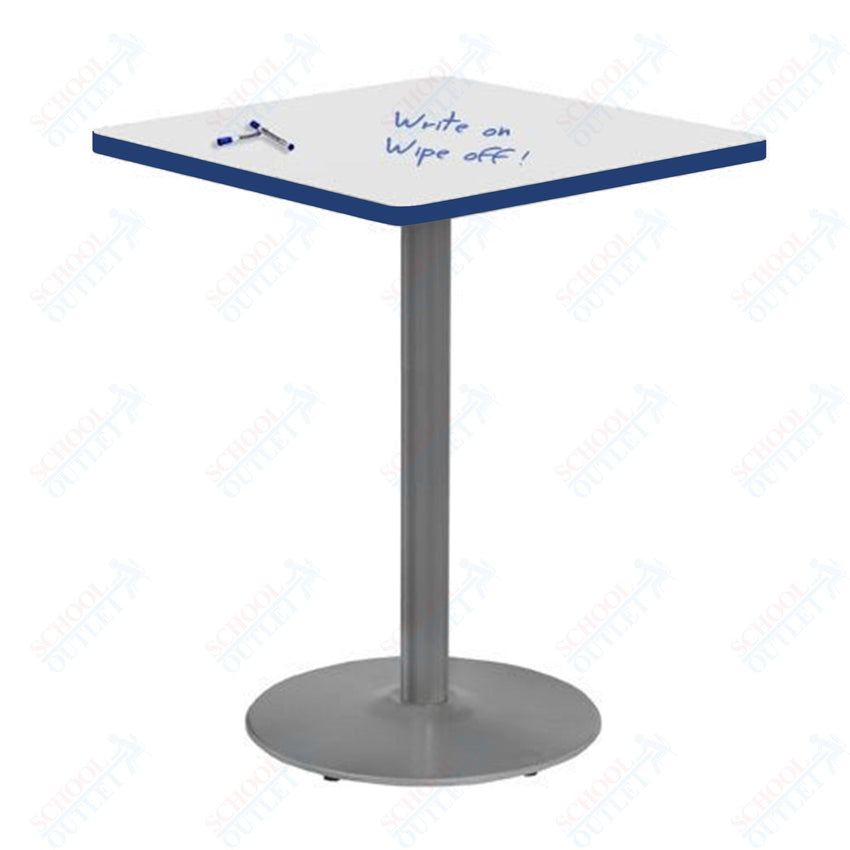 Marco 30" Square Cafe Table w/ Dry Erase Top 42" Height Gray Base (MG2511 - D229) - SchoolOutlet