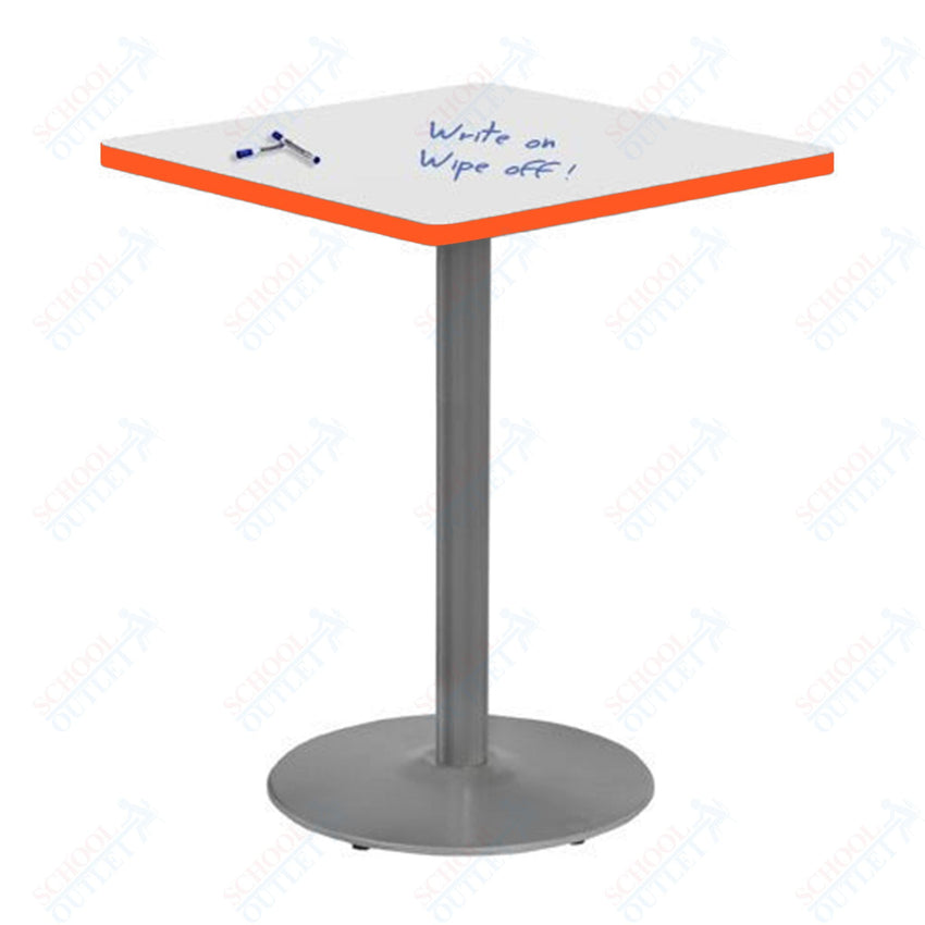 Marco 30" Square Cafe Table w/ Dry Erase Top 42" Height Gray Base (MG2511 - D229) - SchoolOutlet