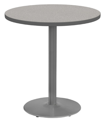 Marco 30" Round Cafe Table 42" Height Gray Base (MG2543 - M242) - SchoolOutlet