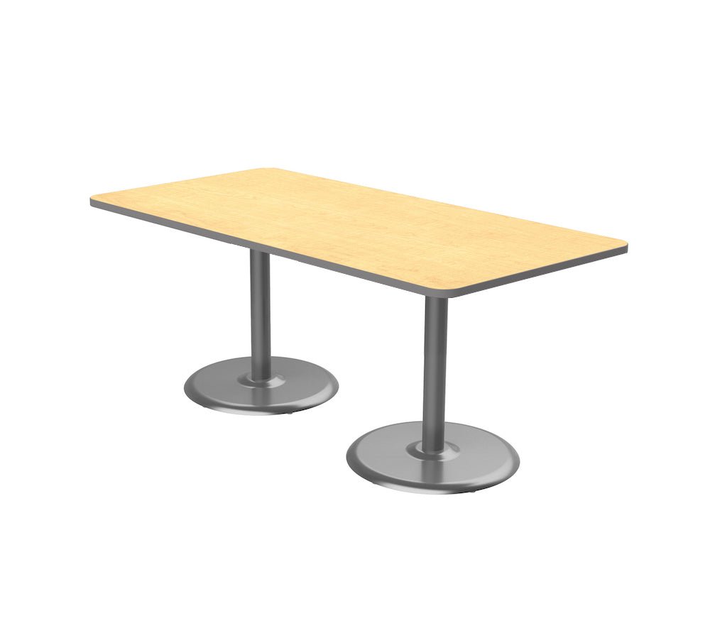 Marco Dual Base Cafe Table 36" x 72" Rectangle 29" Height Gray Base (MG2548 - M229) - SchoolOutlet