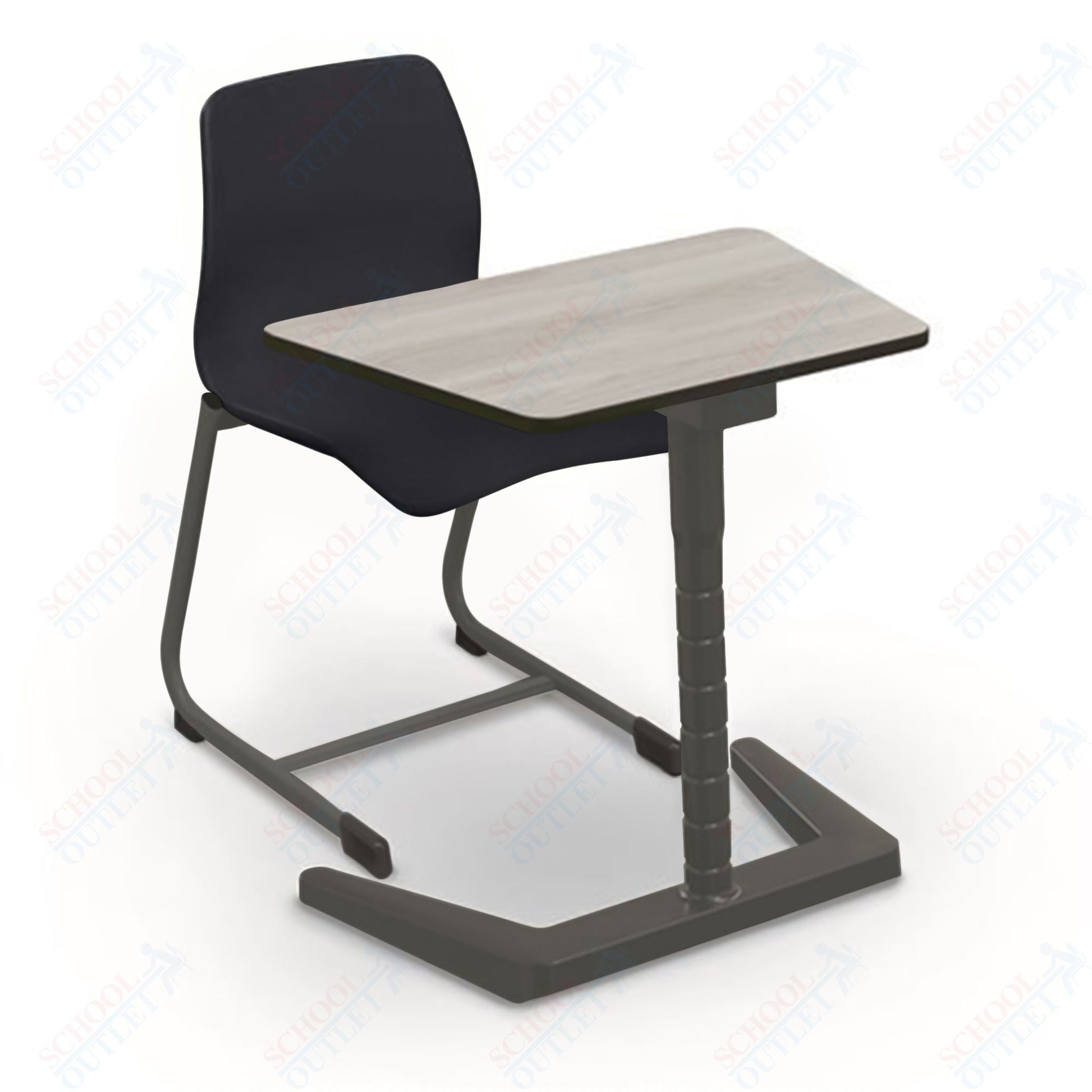 MooreCo 48535XX - XXXX - XX BUNDLE - VNA Opti+ Be Student Desk with Opti+ Cantilever Chair - SchoolOutlet