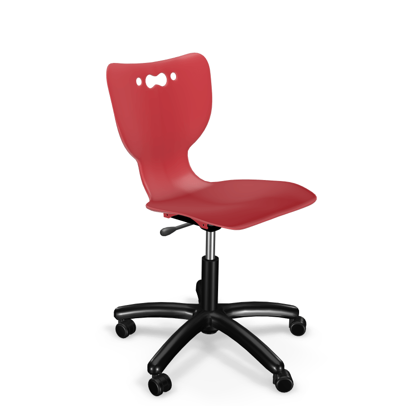 Hierarchy 5-Star Height-Adjustable 16.5"-21.5" School Chair - Hard Caster - 53511 - SchoolOutlet