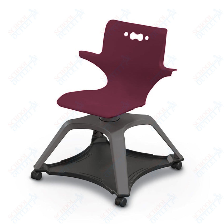 MooreCo Hierarchy Enroll Series Mobile Tablet Arm Chair Desk with Arms (54325 - XXXX - WA - XX - XX) - SchoolOutlet