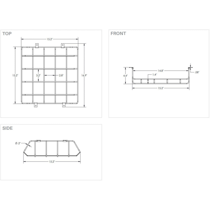 MooreCo Chrome Wire Book Box for Student Desks (MOR - 66662) - SchoolOutlet