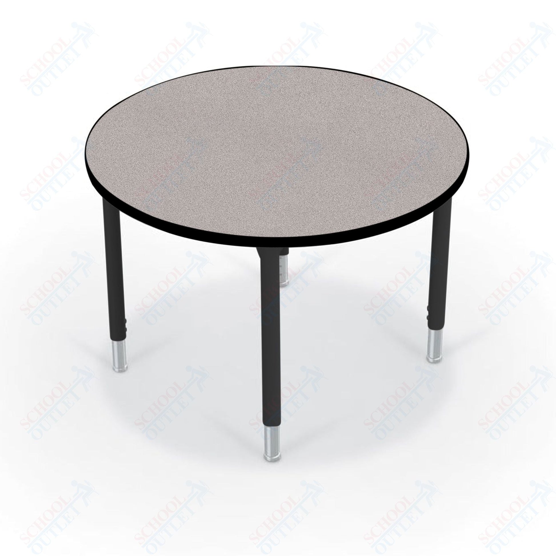 Hierarchy Round School Activity Table (36"Diameter) HPL Top - Height Adjustable Legs by MooreCo - SchoolOutlet