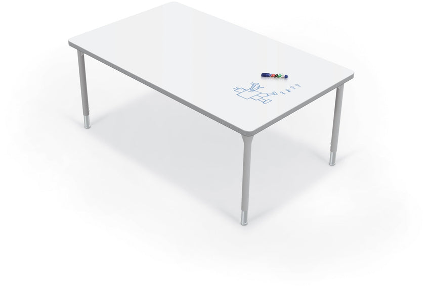 Hierarchy Rectangular School Activity Table (60"W x 36"D) HPL Top - Height Adjustable Legs by MooreCo - SchoolOutlet