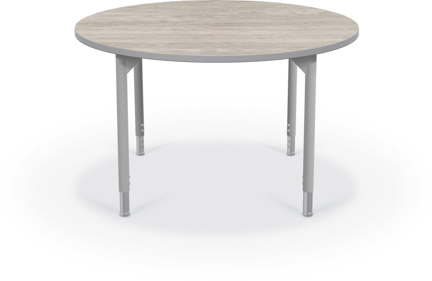 Hierarchy Round School Activity Table (42"Diameter) HPL Top - Height Adjustable Legs by MooreCo - SchoolOutlet