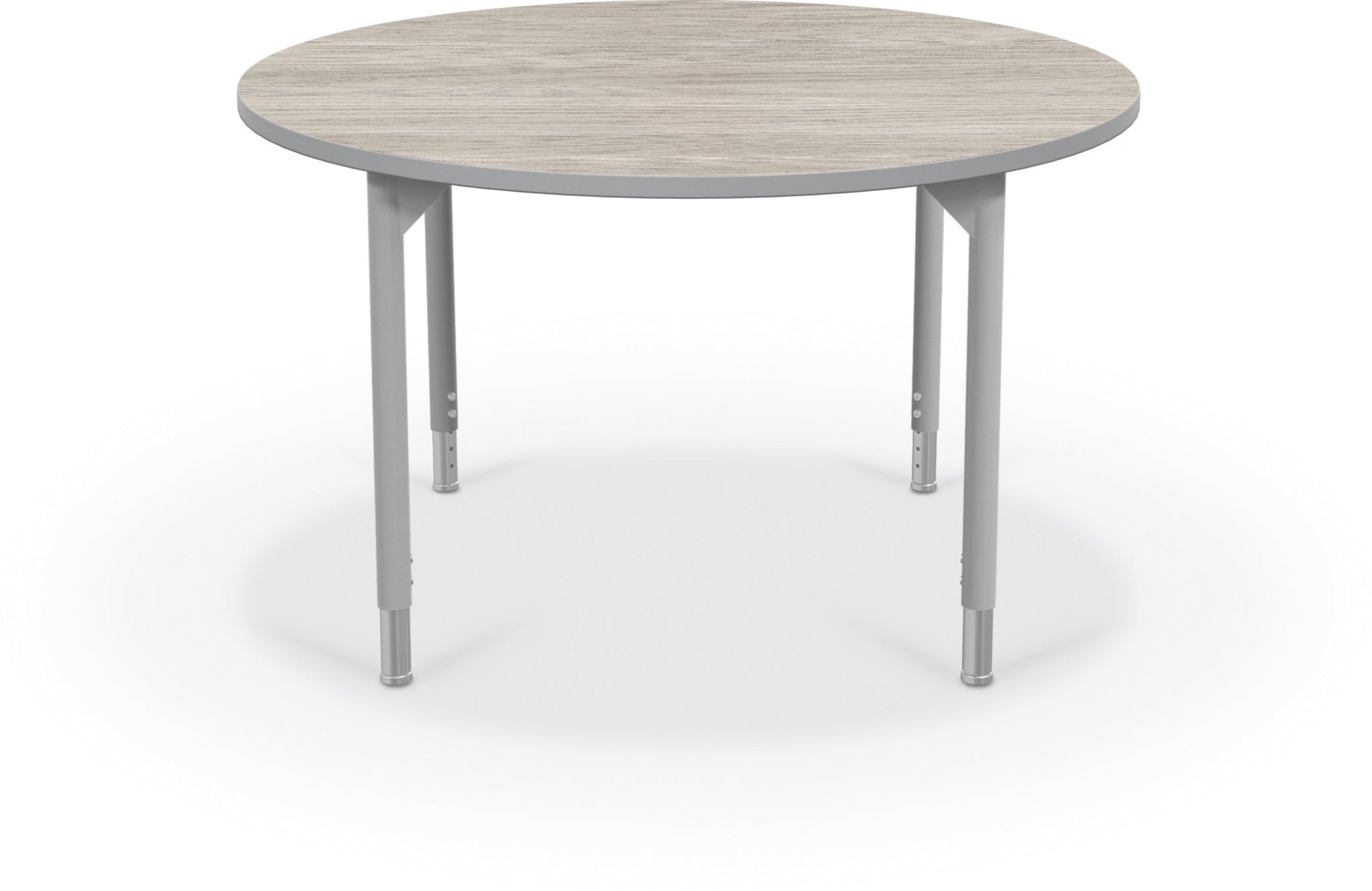 Hierarchy Round School Activity Table (42"Diameter) HPL Top - Height Adjustable Legs by MooreCo - SchoolOutlet