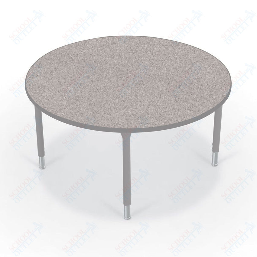 Hierarchy Round School Activity Table (48"Diameter) HPL Top - Height Adjustable Legs by MooreCo - SchoolOutlet