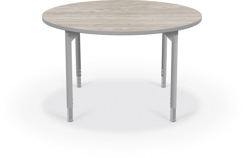 Hierarchy Round School Activity Table (48"Diameter) HPL Top - Height Adjustable Legs by MooreCo - SchoolOutlet