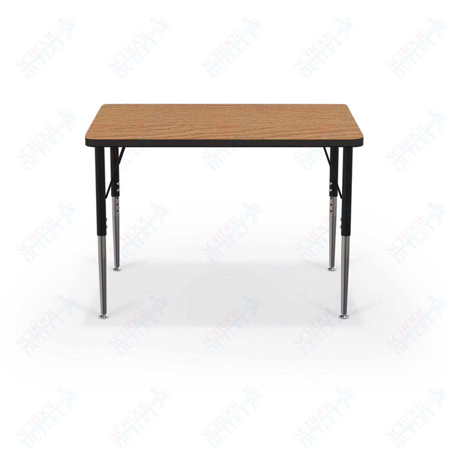 Mooreco Activity Table - 24"D x 36"W - Rectangle - Black Edgeband (Mooreco 90527 - A) - SchoolOutlet