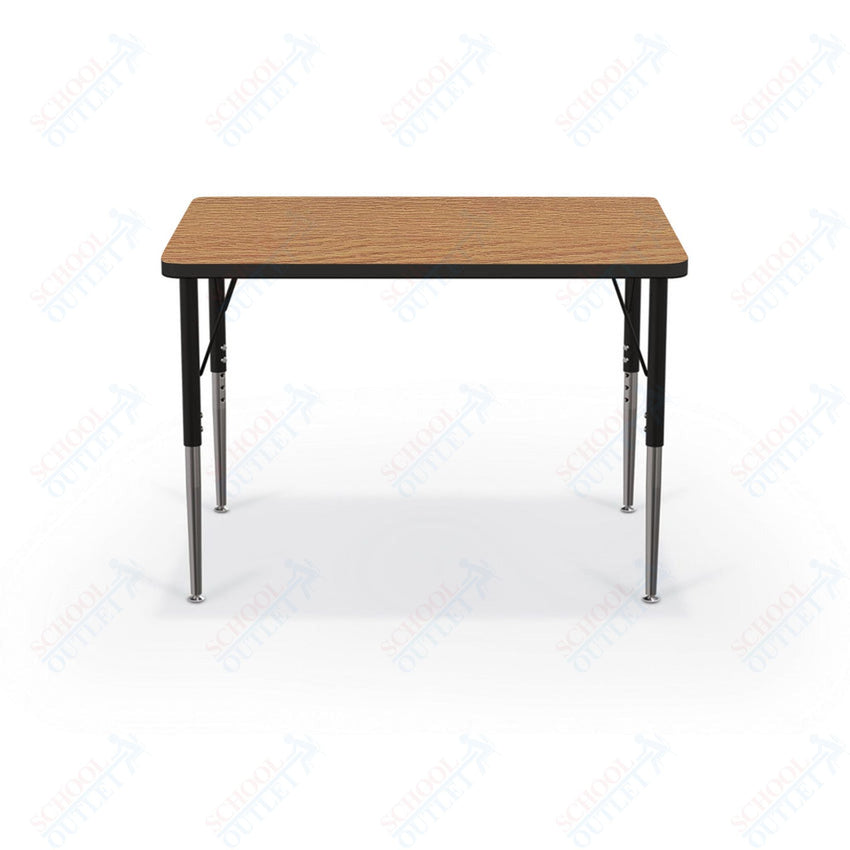 Mooreco Activity Table - 24"D x 36"W - Rectangle - Black Edgeband (Mooreco 90527 - A) - SchoolOutlet