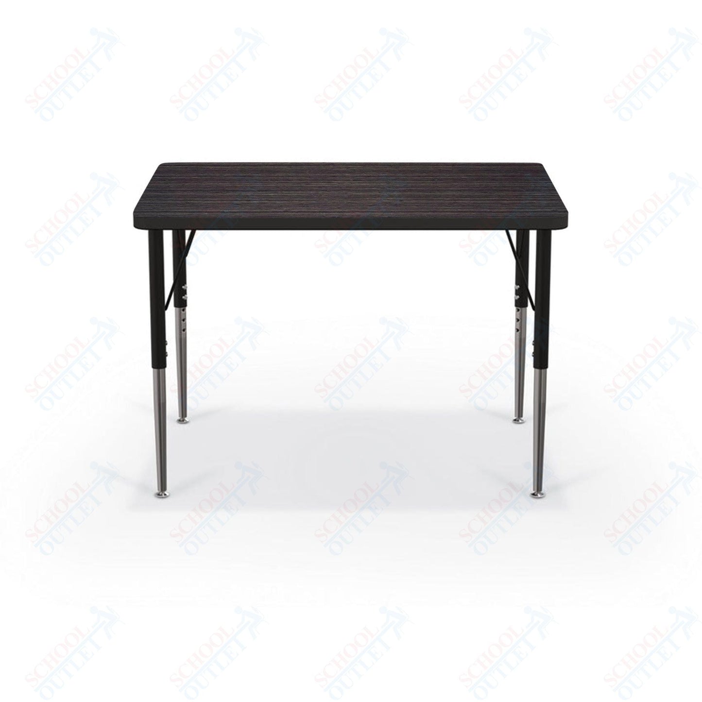 Mooreco Activity Table - 24"D x 36"W - Rectangle - Black Edgeband (Mooreco 90527 - A) - SchoolOutlet