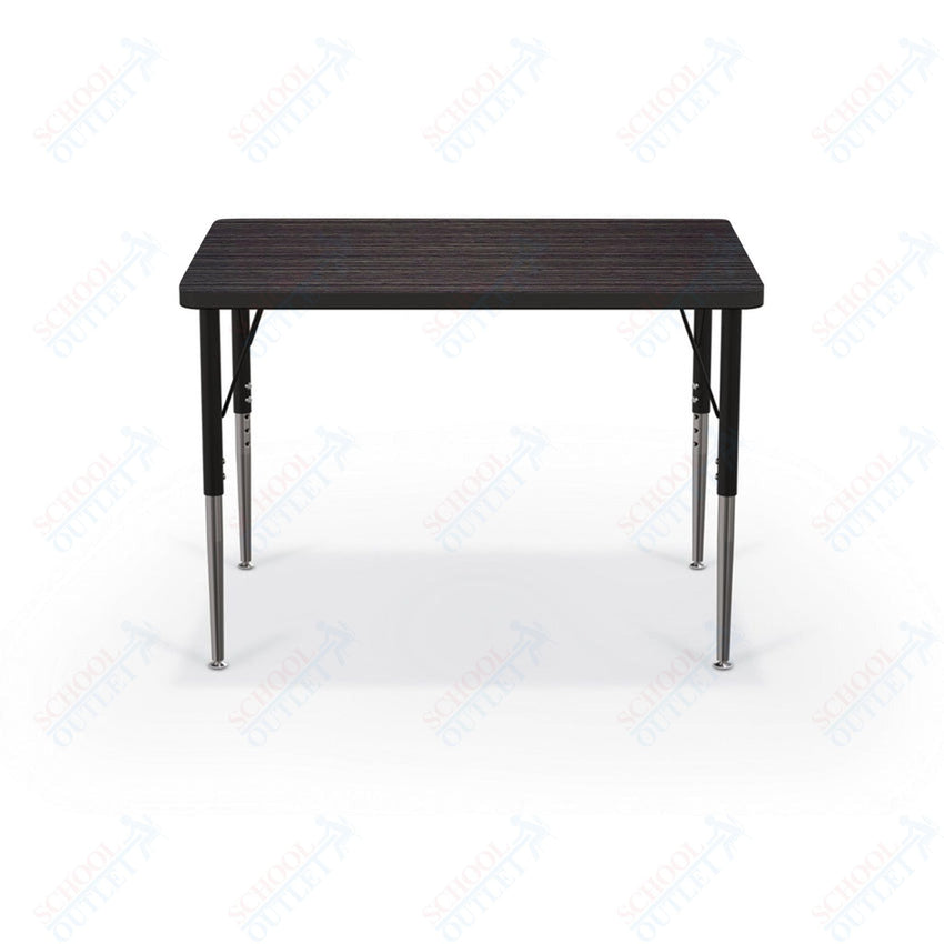 Mooreco Activity Table - 24"D x 36"W - Rectangle - Black Edgeband (Mooreco 90527 - A) - SchoolOutlet