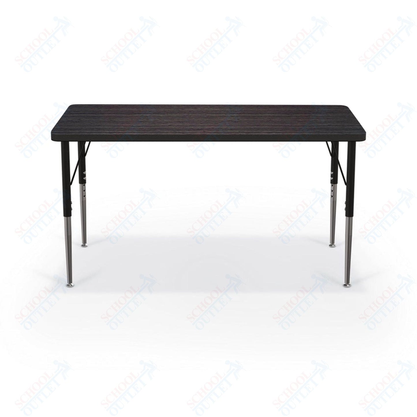 Mooreco Activity Table - 24"D x 48"W - Rectangle - Black Edgeband (Mooreco 90527 - B) - SchoolOutlet