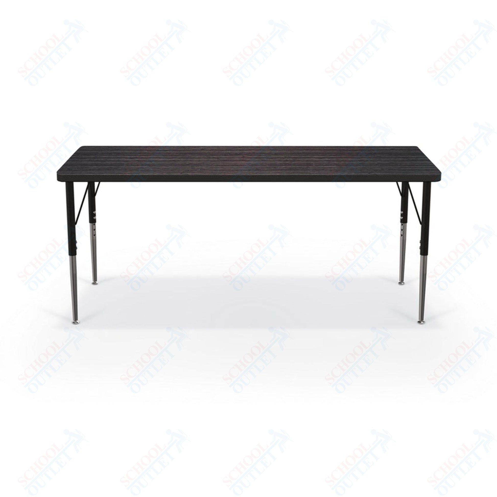 Mooreco Activity Table - 24"D x 60"W - Rectangle - Black Edgeband (Mooreco 90527 - C) - SchoolOutlet