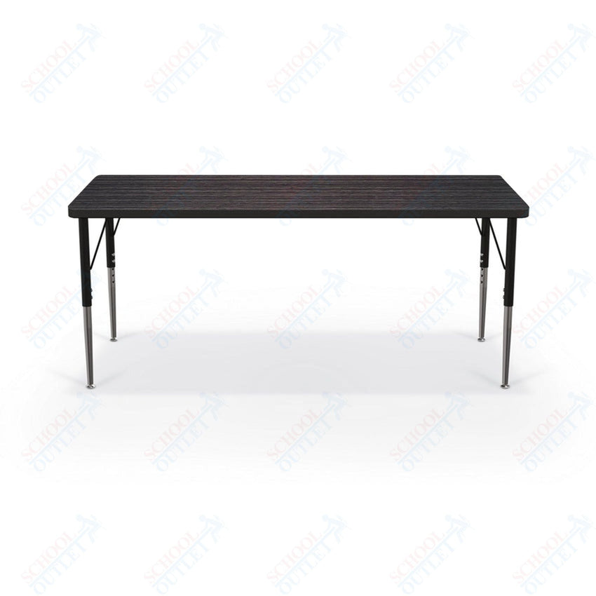 Mooreco Activity Table - 24"D x 60"W - Rectangle - Black Edgeband (Mooreco 90527 - C) - SchoolOutlet