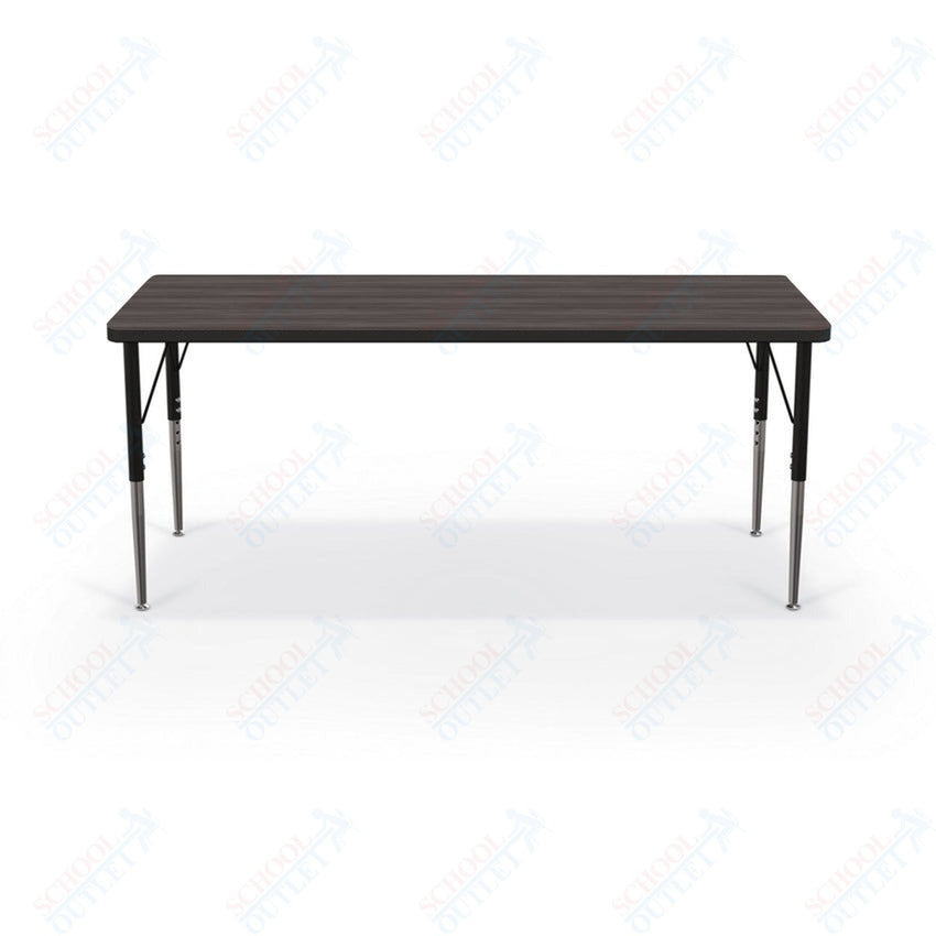 Mooreco Activity Table - 24"D x 60"W - Rectangle - Black Edgeband (Mooreco 90527 - C) - SchoolOutlet