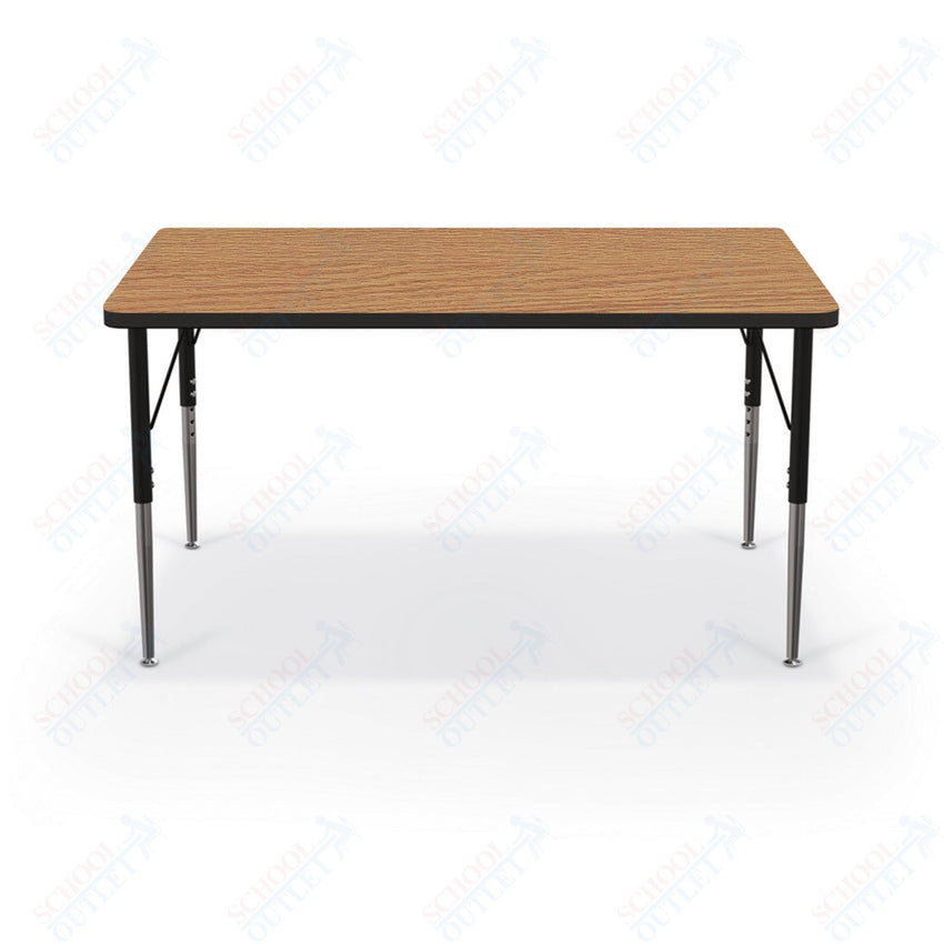 Mooreco Activity Table - 30"D x 48"W - Rectangle - Black Edgeband (Mooreco 90527 - D) - SchoolOutlet