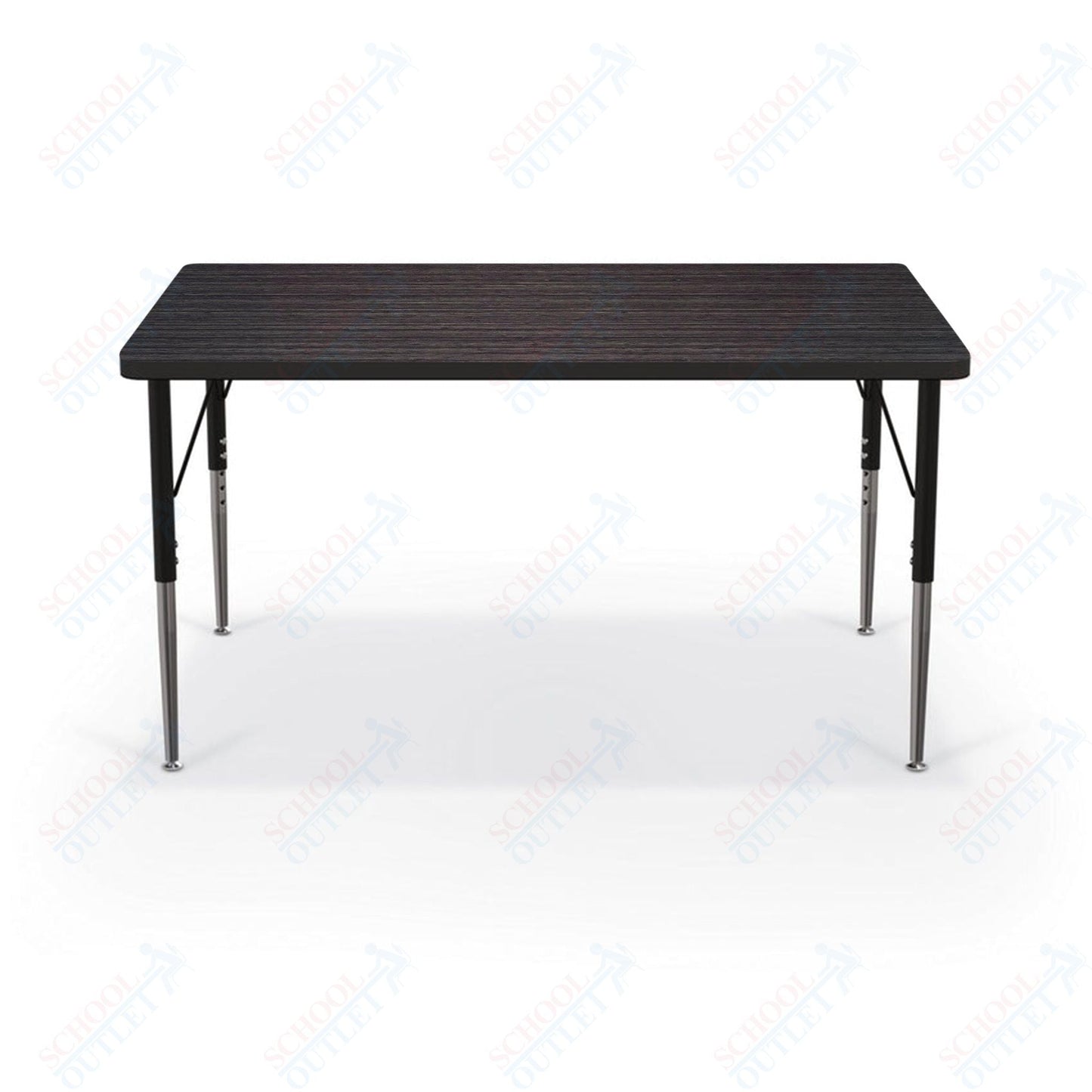 Mooreco Activity Table - 30"D x 48"W - Rectangle - Black Edgeband (Mooreco 90527 - D) - SchoolOutlet