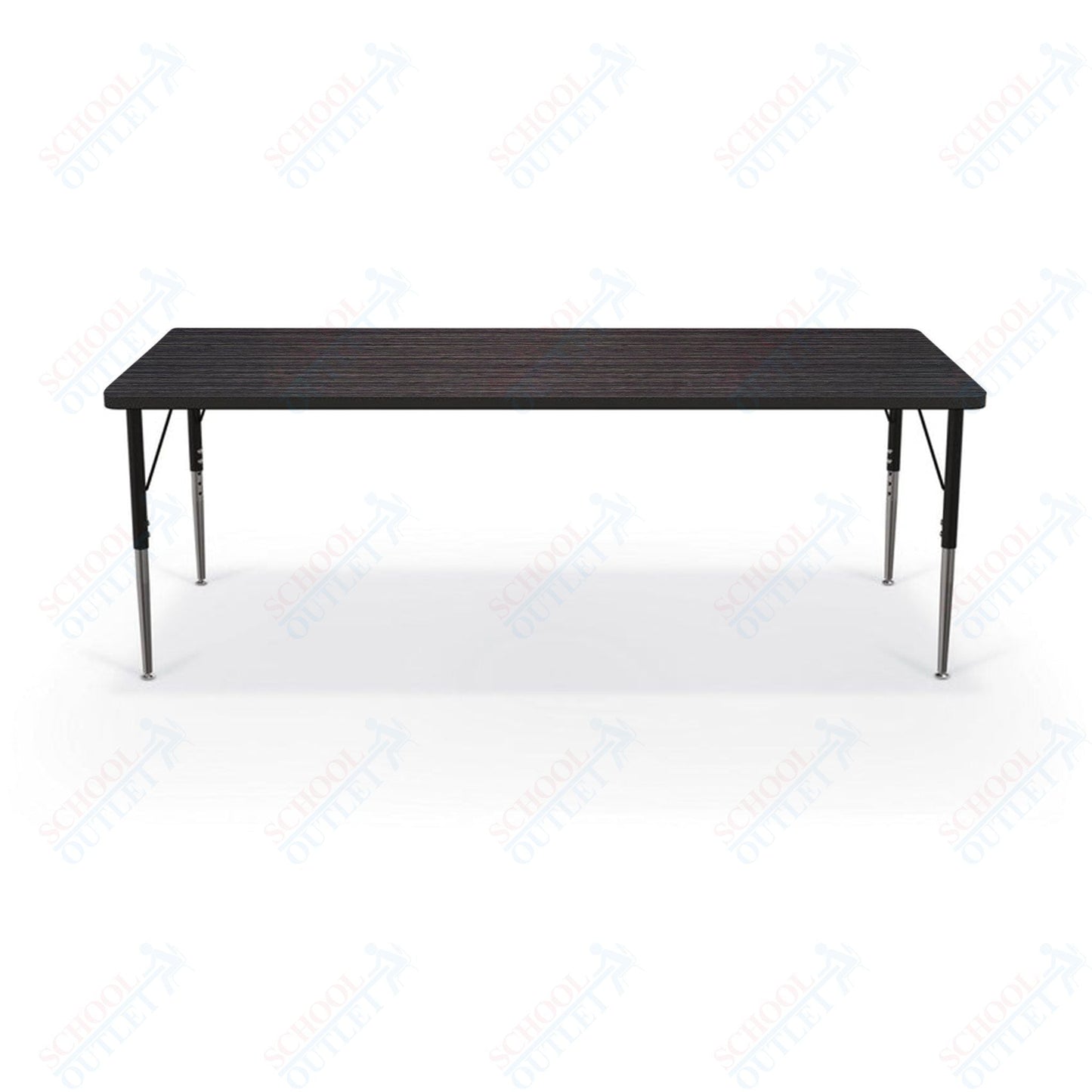 Mooreco Activity Table - 30"D x 72"W - Rectangle - Black Edgeband (Mooreco 90527 - F) - SchoolOutlet