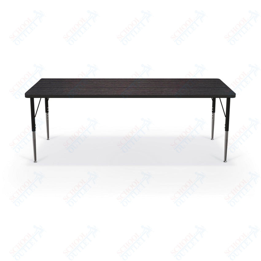 Mooreco Activity Table - 30"D x 72"W - Rectangle - Black Edgeband (Mooreco 90527 - F) - SchoolOutlet