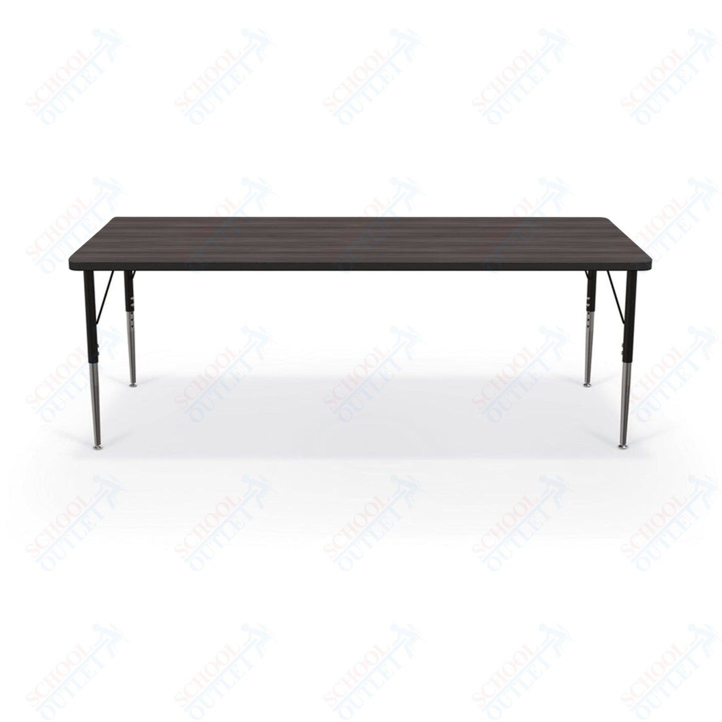 Mooreco Activity Table - 30"D x 72"W - Rectangle - Black Edgeband (Mooreco 90527 - F) - SchoolOutlet