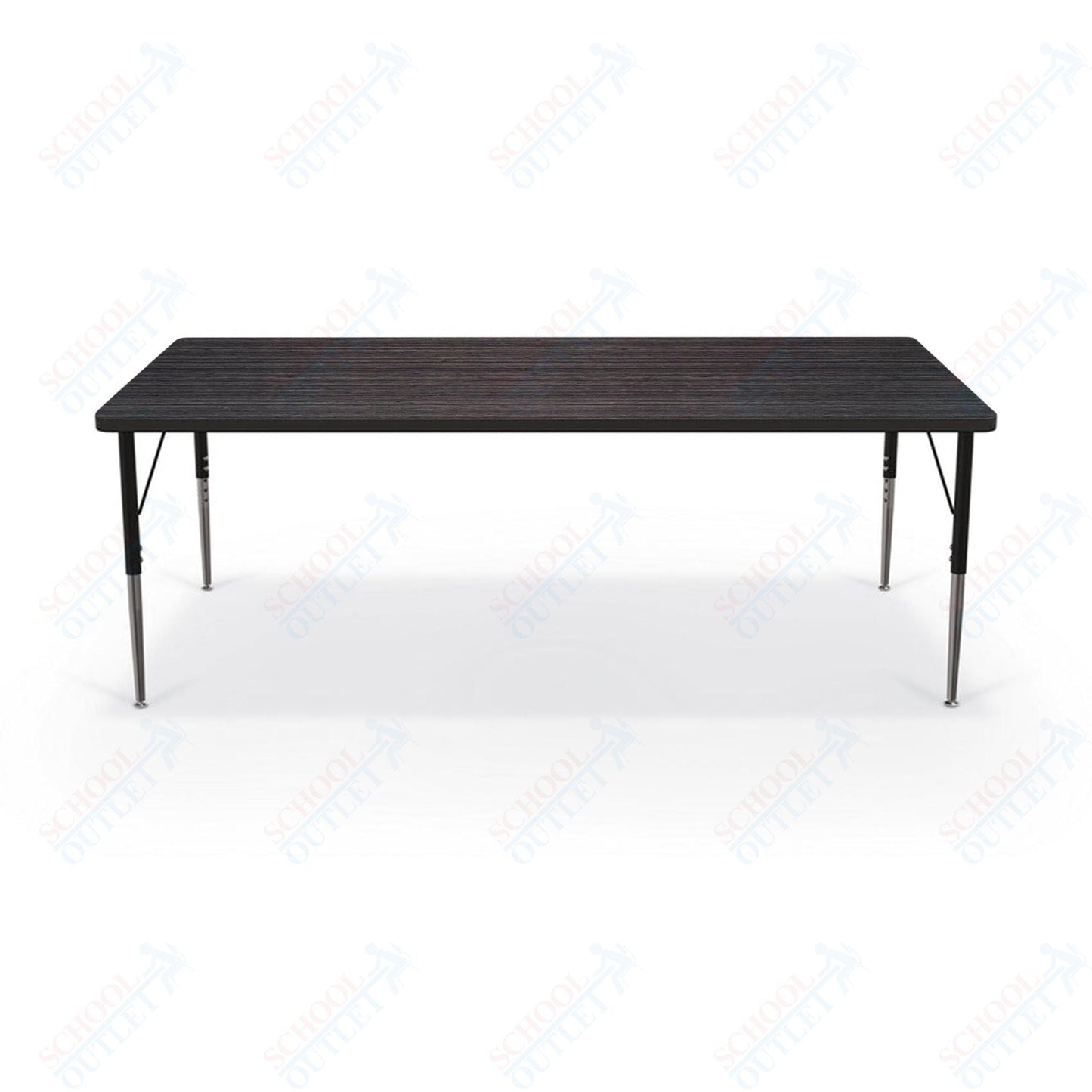 Mooreco Activity Table - 36"D x 72"W - Rectangle - Black Edgeband (Mooreco 90527 - H) - SchoolOutlet