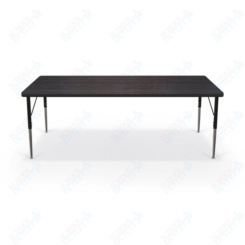 Mooreco Activity Table - 36"D x 72"W - Rectangle - Black Edgeband (Mooreco 90527 - H) - SchoolOutlet