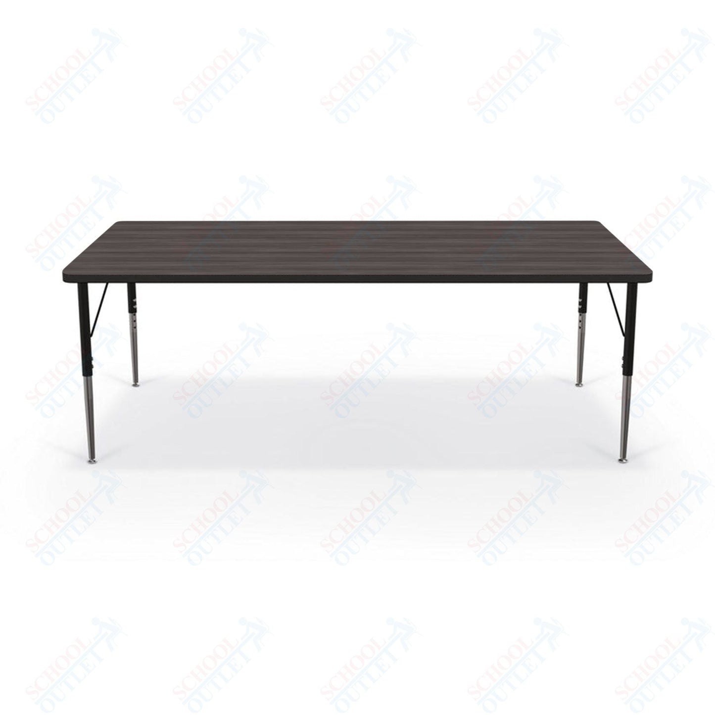 Mooreco Activity Table - 36"D x 72"W - Rectangle - Black Edgeband (Mooreco 90527 - H) - SchoolOutlet