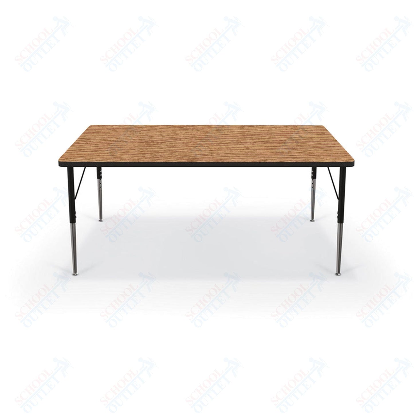 Mooreco Activity Table - 48"D x 60"W - Rectangle - Black Edgeband (Mooreco 90527 - J) - SchoolOutlet