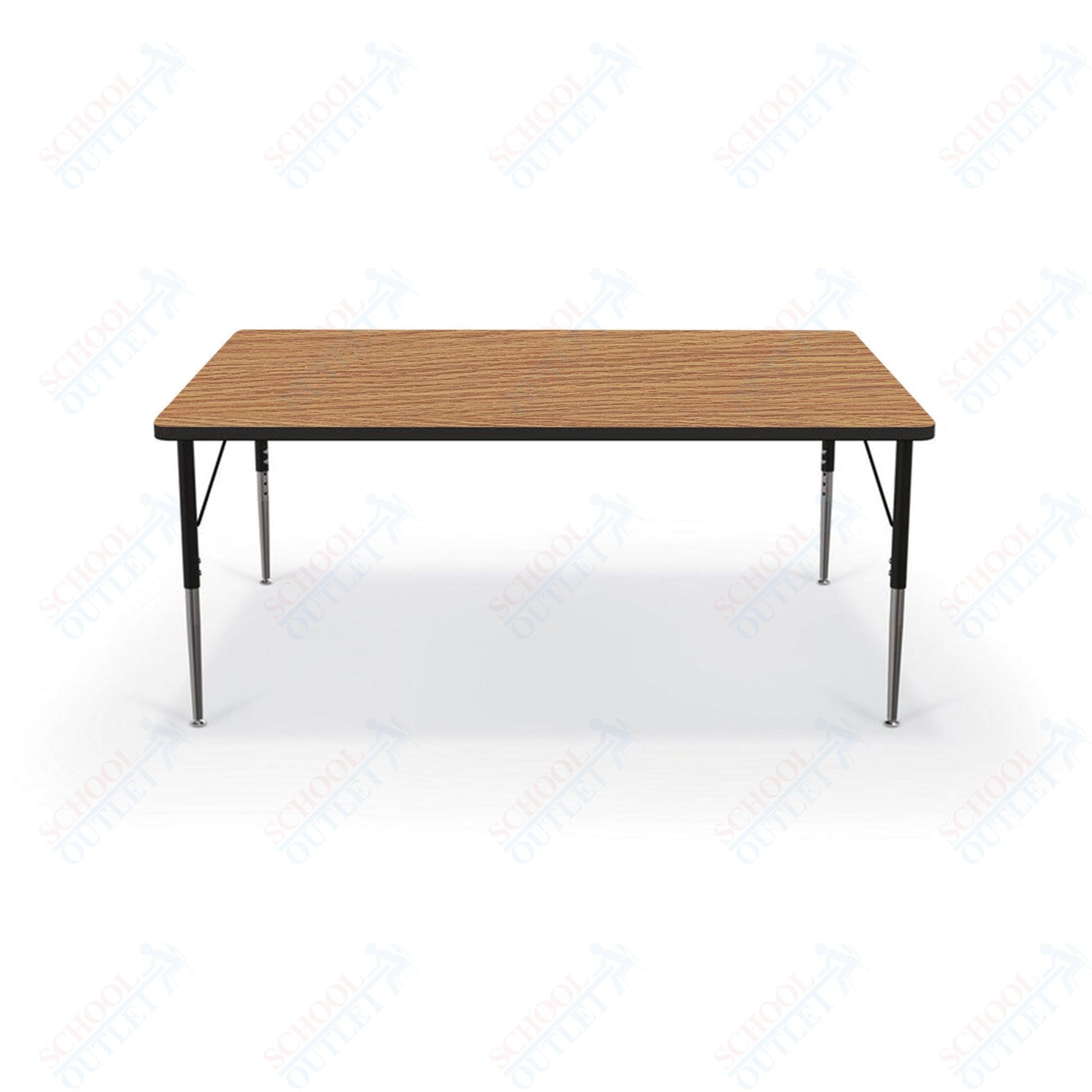 Mooreco Activity Table - 48"D x 60"W - Rectangle - Black Edgeband (Mooreco 90527 - J) - SchoolOutlet