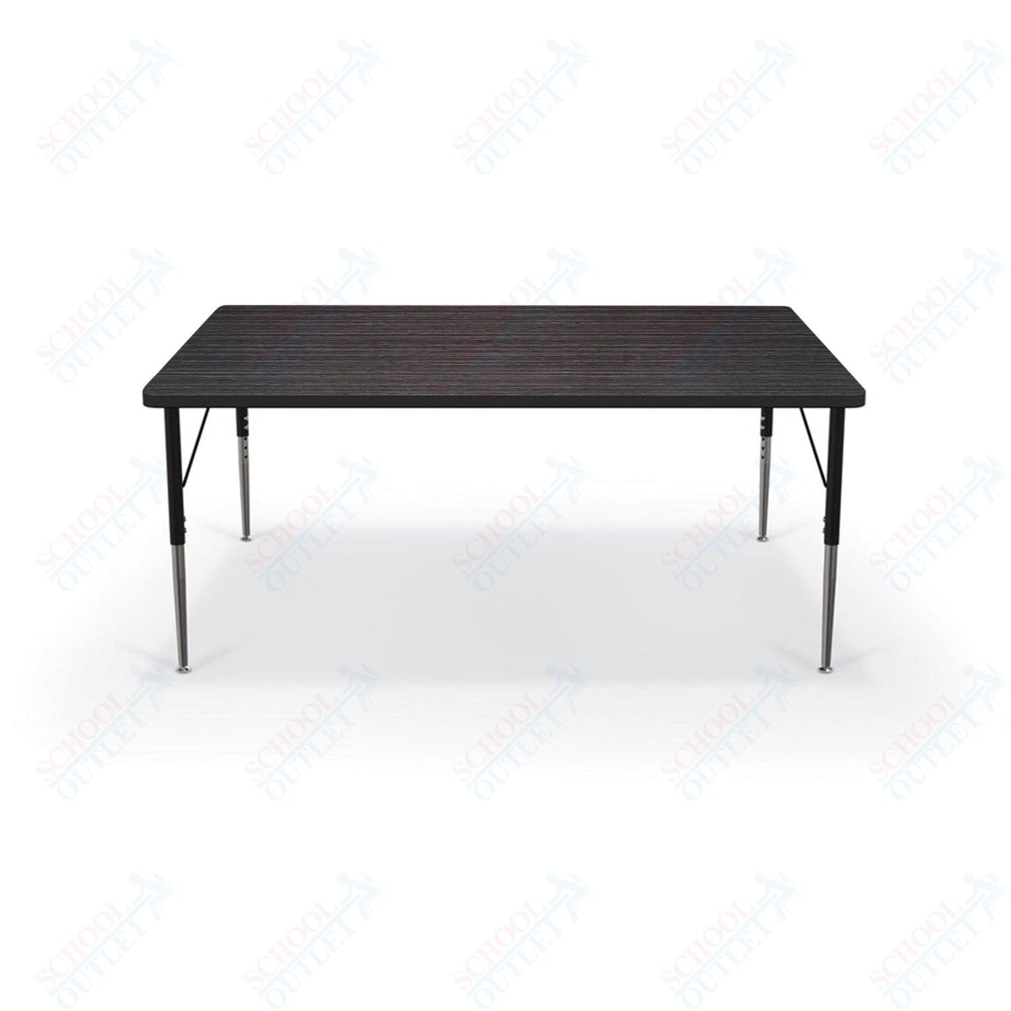 Mooreco Activity Table - 48"D x 60"W - Rectangle - Black Edgeband (Mooreco 90527 - J) - SchoolOutlet